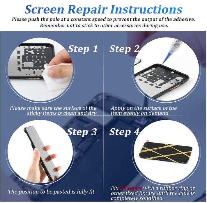 Adeziv siliconic pentru reparații ecran mobil