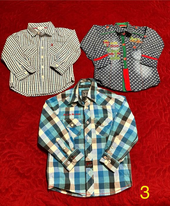 Camasi bumbac, ca noi, multicolor, petrecere, serbare, copii,  2-5 ani