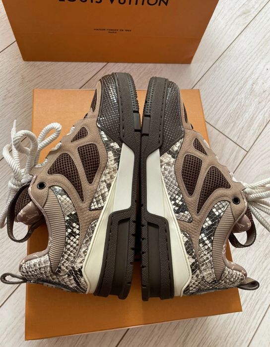 Adidasi Louis Vuitton Skate Snake Mocha