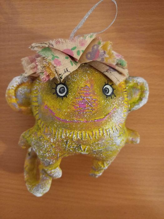 Набор ёлочных игрушек ручной работы