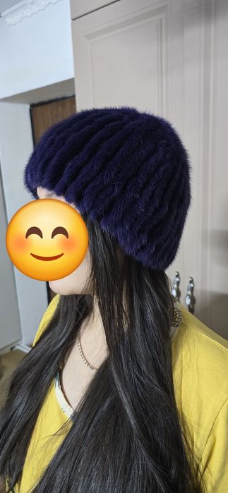 Норковая женская шапка