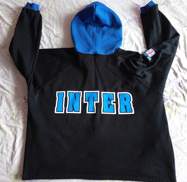 INTER MILAN 2-3XL Full-Zip Hoodie Loose-Fit Sweatshirt Top анорак худи горница топ Интер Милано