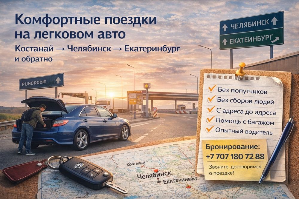 Минивен и легковые в Челябинск