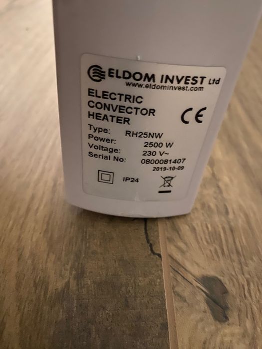 Стенен електрически конвектор Eldom RH25NW