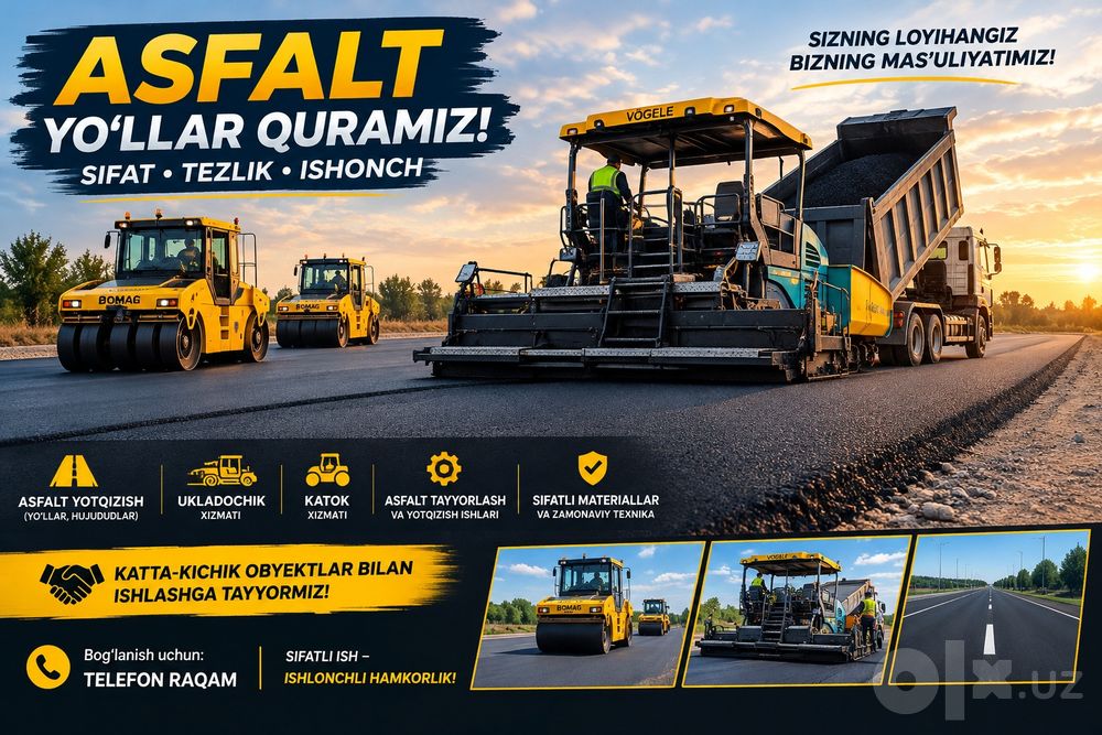 Sifatli asfalt xizmati