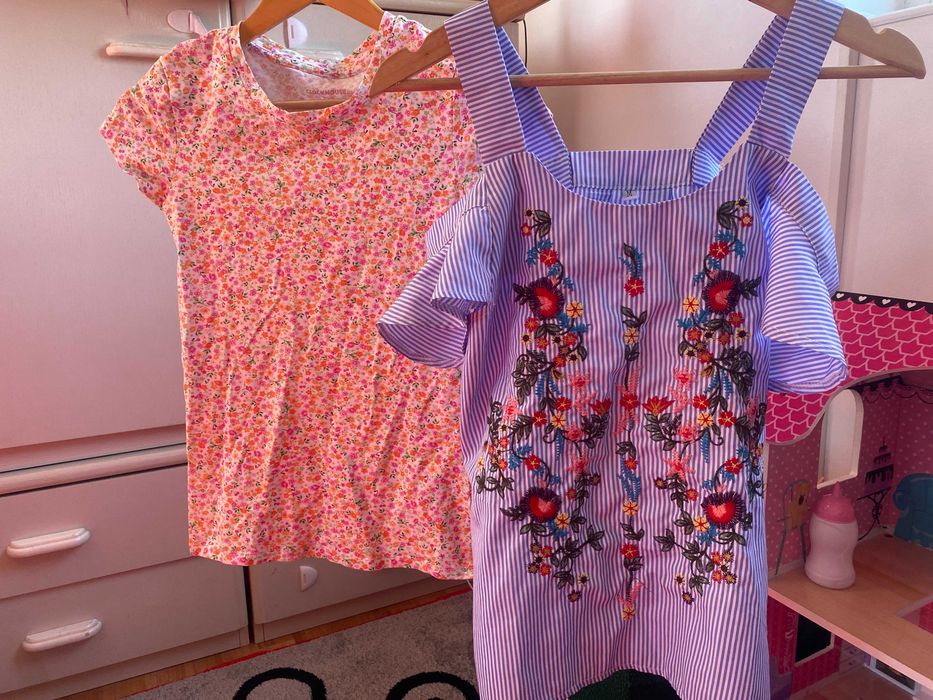 lot set 3x Tricou maieu femei marime S sau M muselina bumbac
