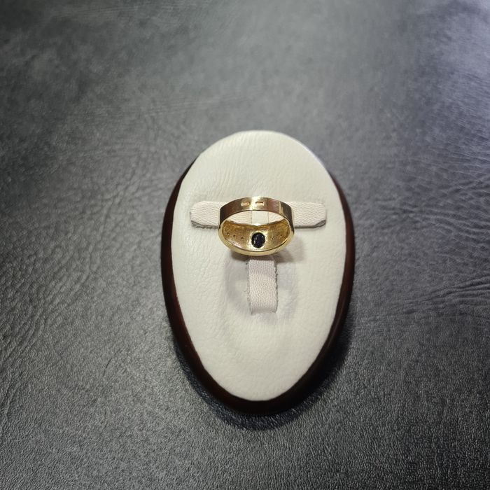 Кольцо Золотое с Бриллиантами Сапфир