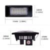 Плафони LED 3027-5 за регистрационен номер 2 бр. за VW GOLF 6 Polo 4 з
