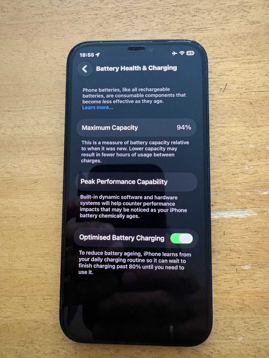 iPhone 12 Black | 256GB | Батерия 94% (191 цикъла) – КАТО НОВ!