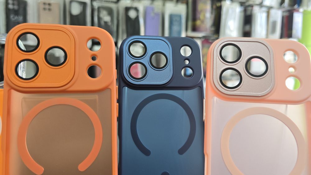 Силиконов гръб/кейс Mag safe за iPhone 17 Pro защита на камера