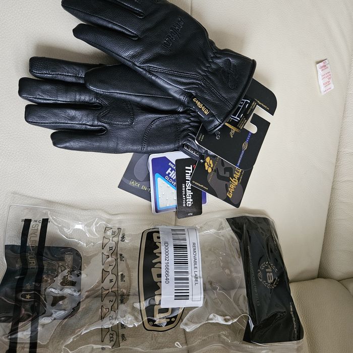 Manusi moto piele premium,Garibaldi, Noi, 3M, Touchscreen,Mas-S