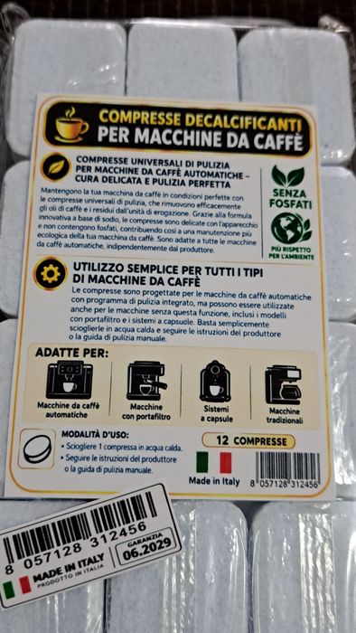 Tablete decalcifiere aparate Cafea