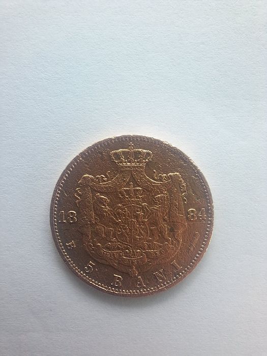 Monedă din cupru cu Carol I