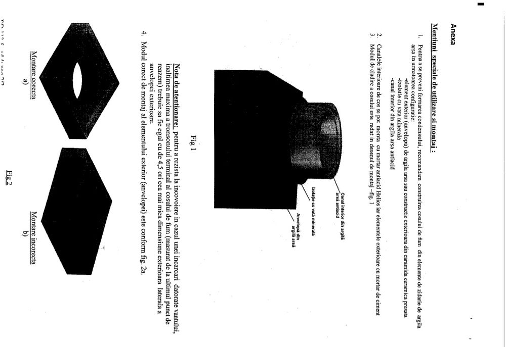 Coș Fum - Element din Șamotă
