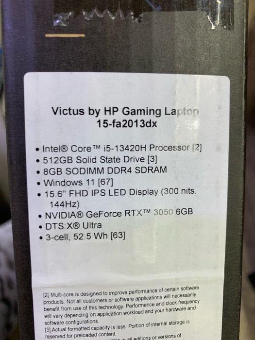 Новый HP Victus Gaming Laptop