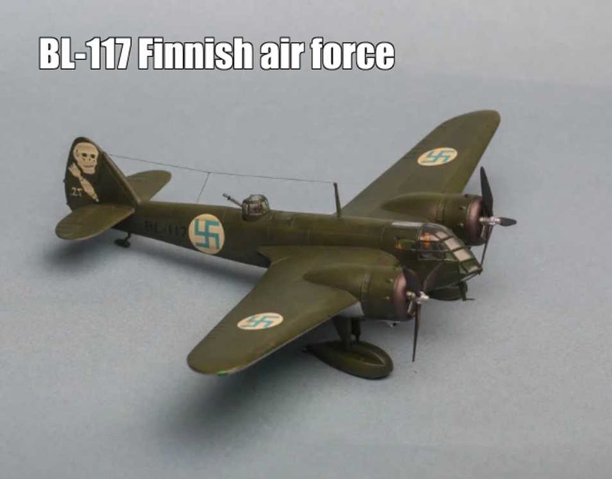 сборная модель самолёта бомбардировщика Бленим развивающий конструктор