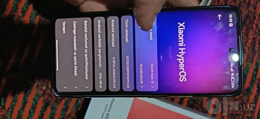 Redmi note 15 8gb / 256gb