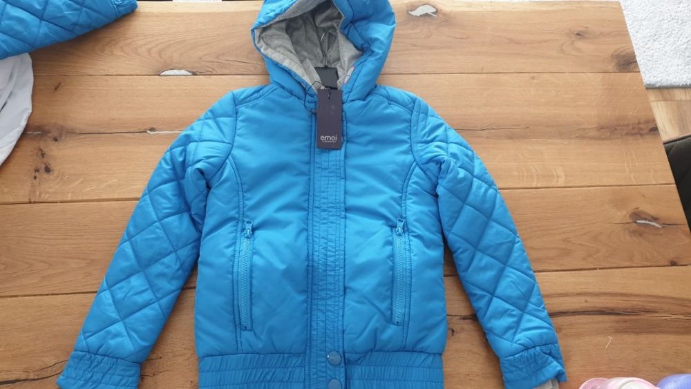 Есенно-зимно яке момиче (синьо), размери 8,10, и 12 години