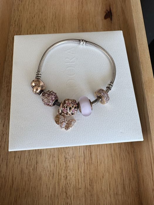 Pandora rose golg гривна