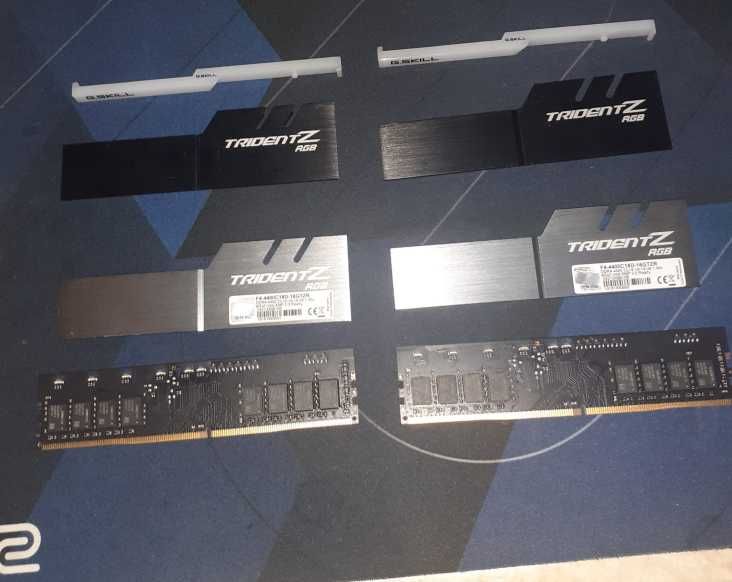 RAM DDR4 2x8 (16gb) 4400mhz CL18-19-19-39 1.40v GSKILL TRIDENT Z RGB (Samsung B-Die)