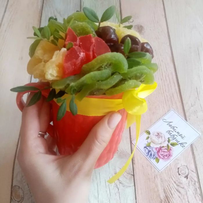 Сухофруктовая корзина. Сухофруктовый букет. Бокс. Сухофрукты Петропавл