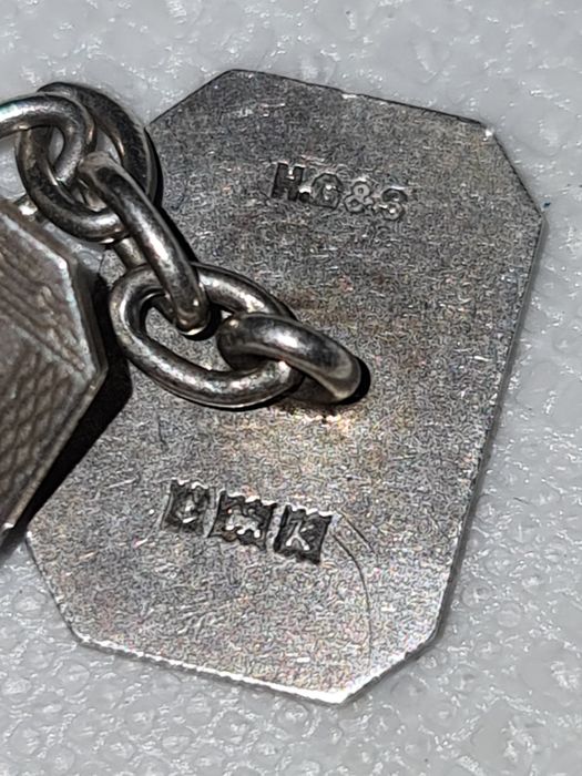 N Butoni de argint 925,poansoane H.G&S,sec 19,stare perfecta