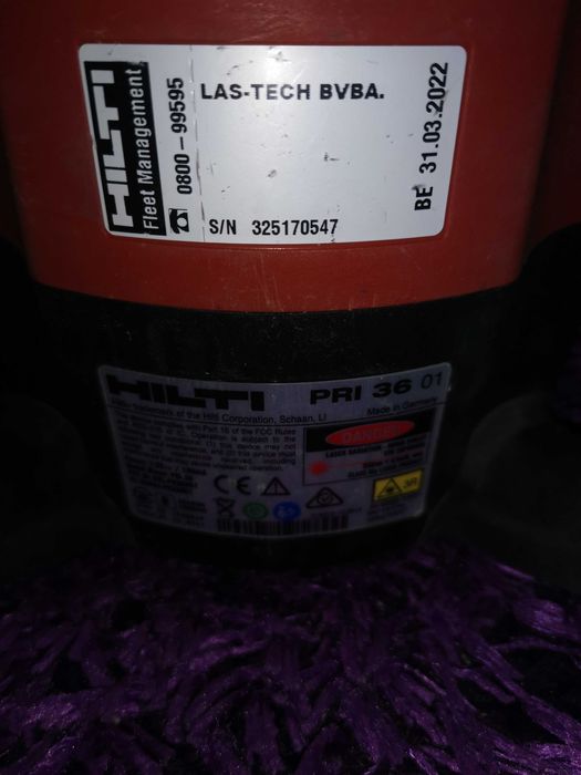 Laser hilti santier