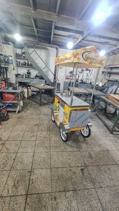 Колички за царевица на пара