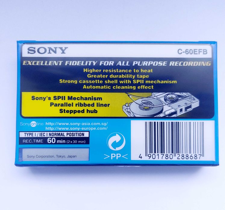 Casete audio Sony EF60 sigilate