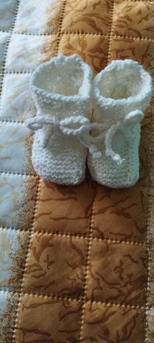 Плетени терлици/ботушки, бебешки терлички