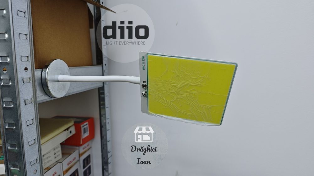 Lampa LED COB 50W 360° cu talpa magnetică de putere, telecomandă cu multiple funcții și full reglabilă