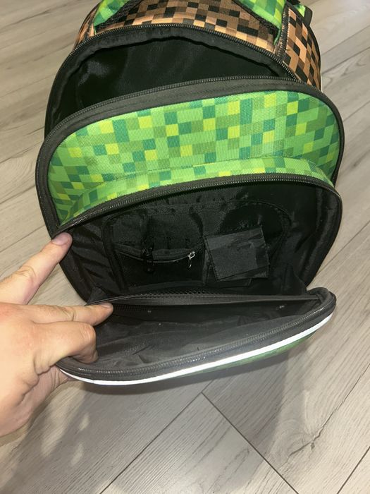 Ghiozdan Mincraft de Spate pentru Școala Gimnazială- Liceu Verde 18l