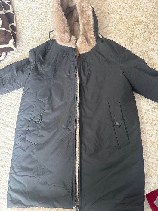 удлинённая зимняя куртка