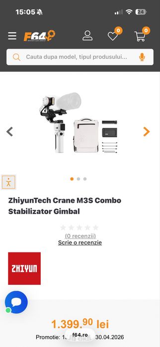 Gimbal zhiyun crane m3s dji fullbox