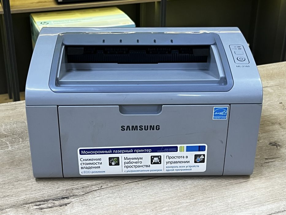 Лазерный принтер Samsung ML-2160, черно-белая печать, А4