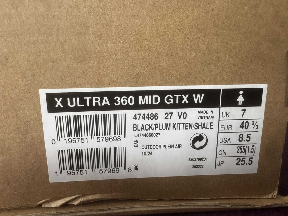 Ghete Solomon x ultra 360 mid gtx Marime 40 2/3 , Noi In cutie !!!