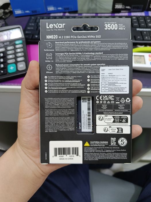 Lexar  "org" SSD m2 gen3x4. Новый есть 500гб и 512 Гб