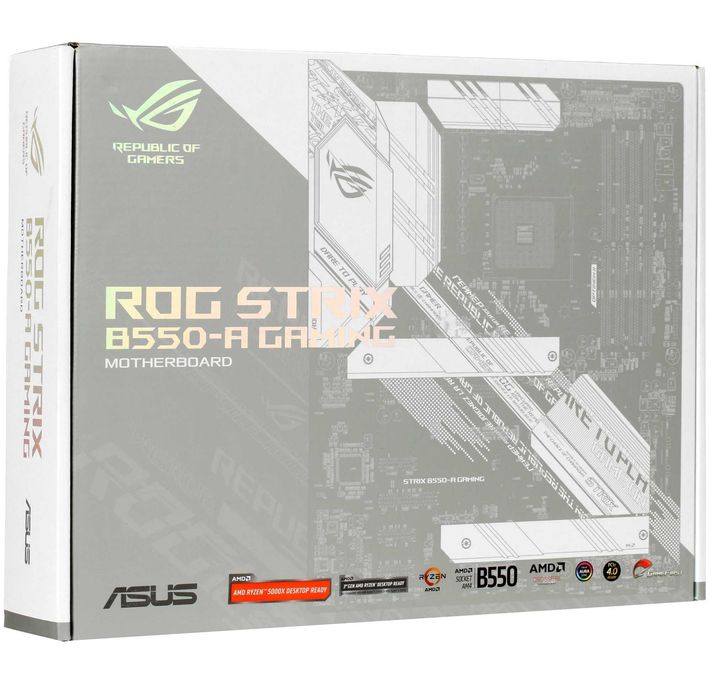 - Материнская плата MB Asus AMD AM4 ROG Strix B550-A Gaming DDR4