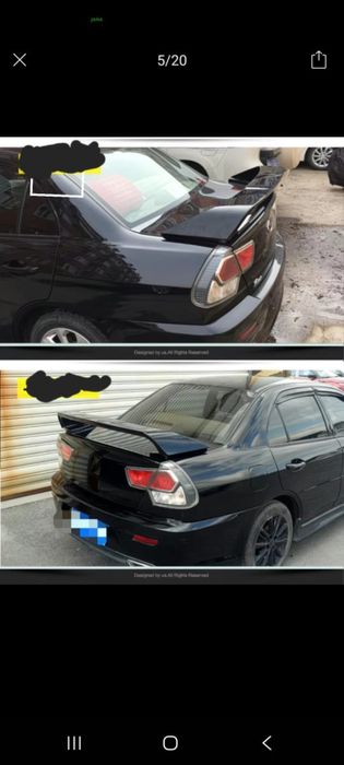 Subaru спойлер ево