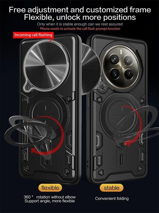 Realme 12 Pro+ / 12 Pro / GIANT RING Удароустойчив кейс