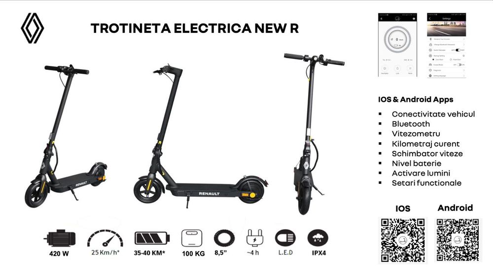 Trotinetă electrică Renault New R