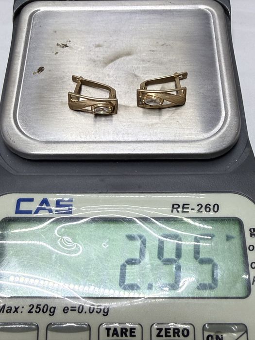 Серьги золотые 585