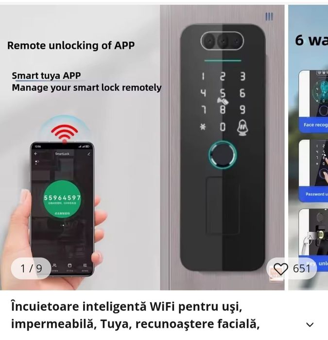 Yala inteligenta poartă/ușa exterior