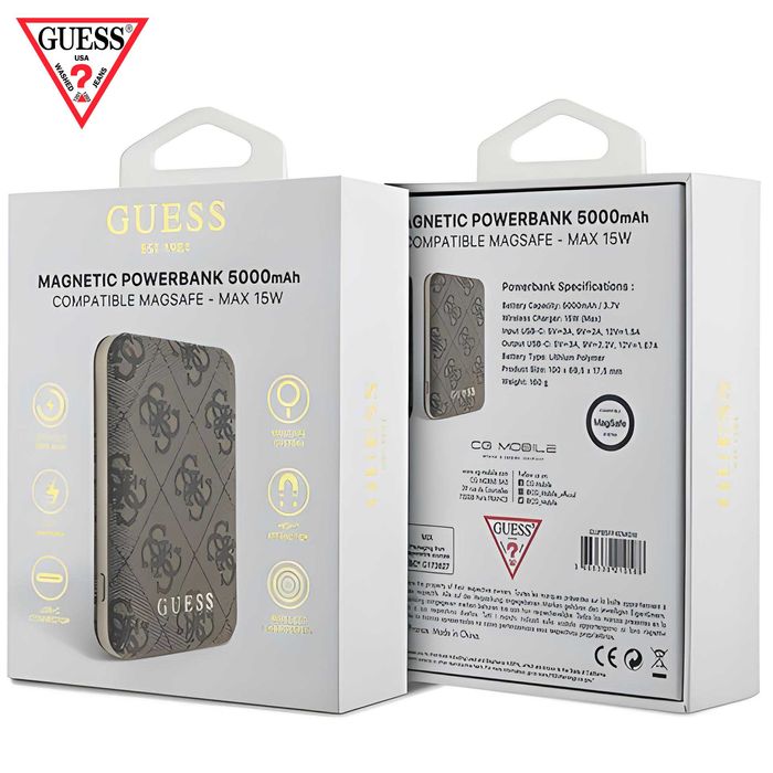 Guess official Magnetic 15W Power Bank 5000mAh MagSafe for iPhone 17
