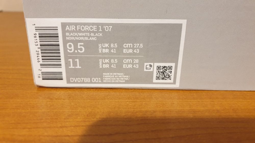 Pantofi-NIKE Air FORCE 1-Panda-Produs Nou Original-marime 43-PRET FIX