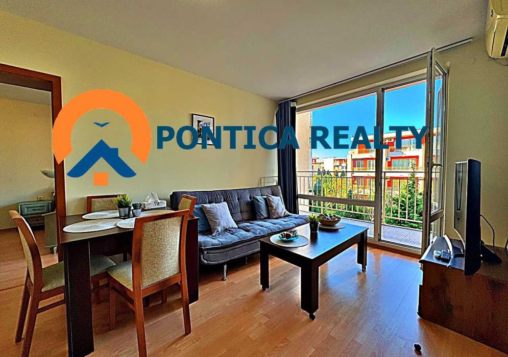 Двустаен апартамент в голям комплекс в Слънчев Бряг