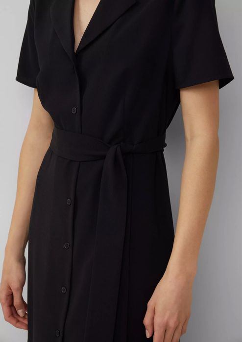 Платье рубашка черного цвета