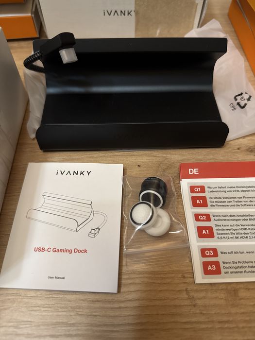 iVANKY VCA23 USB-C Gaming Dock 4K 120Hz HDMI PD 100W 90W Gigabit LAN 3x USB 3.0 ROG Ally Steam Deck Laptop Open Box