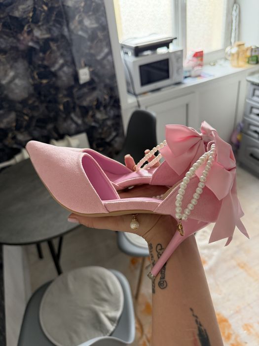 Туфли женские розовые