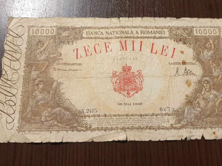 Bancnote vechi ,inclusiv perioada interbelică
